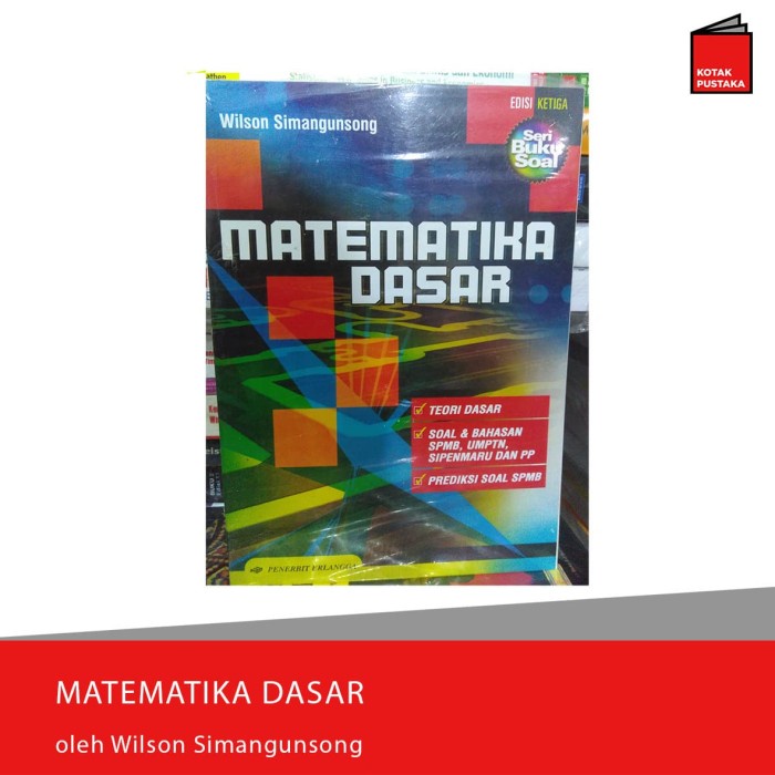 

✨COD✨ MATEMATIKA DASAR oleh Wilson Simangunsong