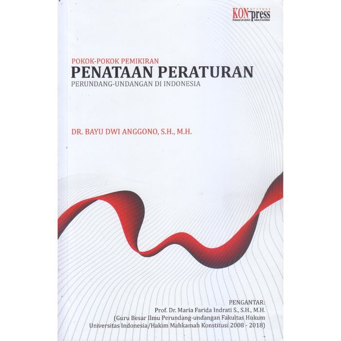 Buku Pokok-Pokok Pemikiran Penataan Peraturan Perundang-Undangan