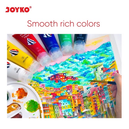 JOYKO CAT ACRYLIC COLORS ACC-75ML COBALT BLUE / YELLOW / PALE ORANGE