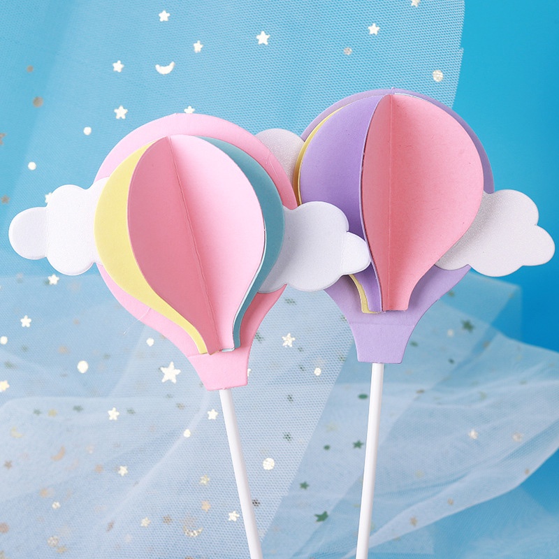 Rainbow Cloud Balon Kue Topper Anak-anak Pesta Ulang Tahun Kue Tahun Pernikahan Dekorasi Perlengkapan