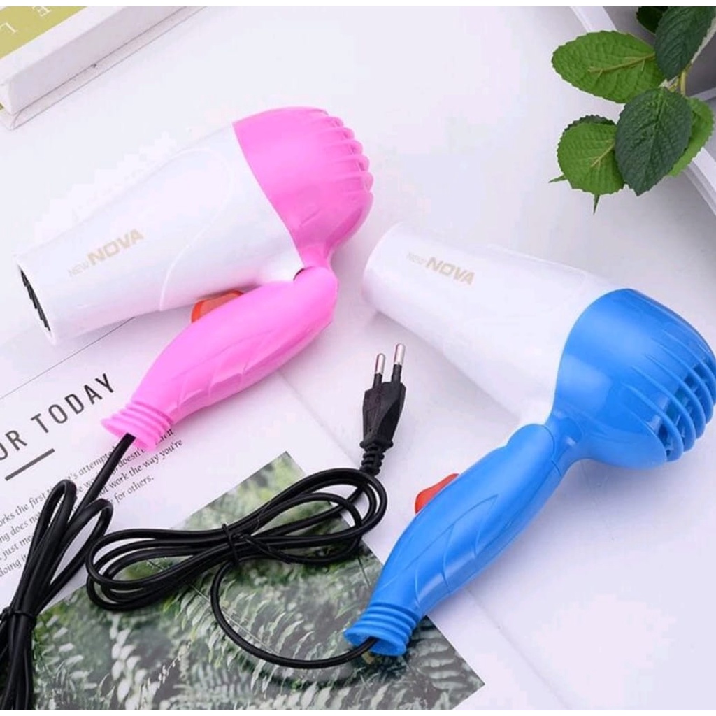 Hairdryer Hair Dryer Lipat Pengering Rambut Nova Portable 500W-Pengering Rambut Lipat Hair Drayer Mini Nova Good Quality