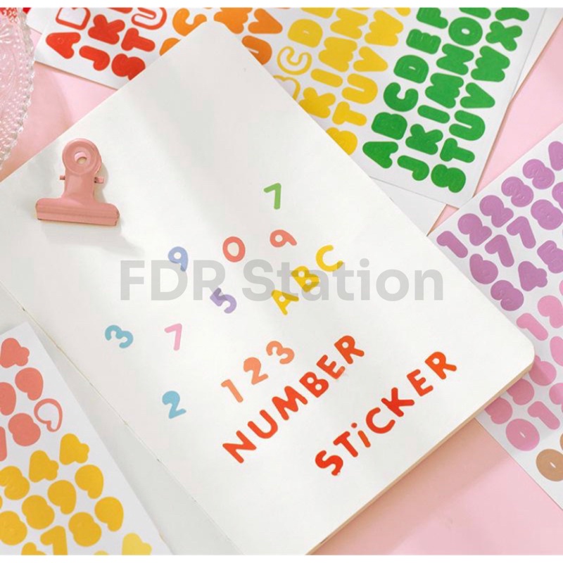 

FD009 Sticker Huruf & Angka / Alfabet / ISI 2 Lembar