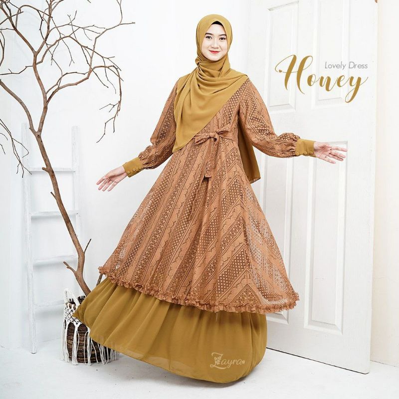 Lovely Dress Zayra Hijab M set khimar (Ready stok)
