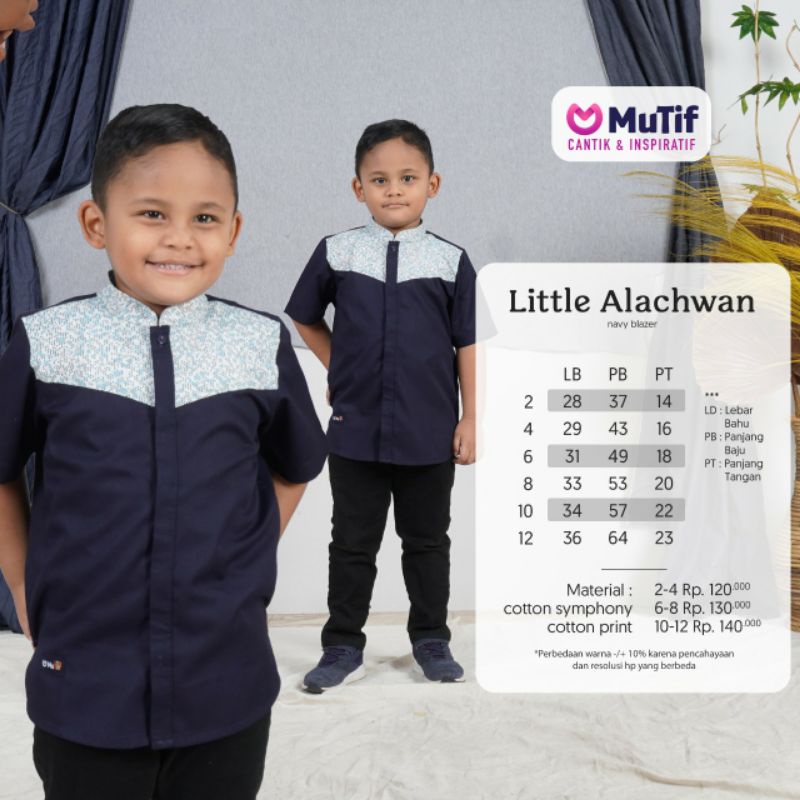 Mutif Sarimbit Tiffani Navy Blazer Mutif Tifani Little Mutif Tiffani Mutif Man Alachwan Little Mutif Alachwan Baju Muslim Gamis Sarimbit Keluarga Family Series Lebaran Terbaru Ori Set