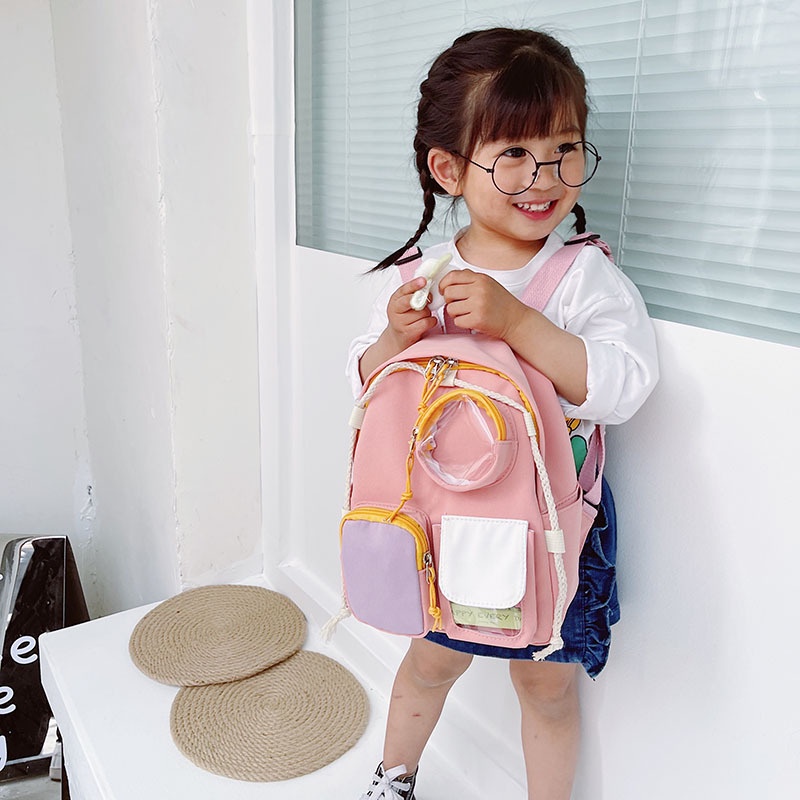 TweedyToys - 3 Pockets Ransel Bag / Tas Ransel Sekolah Anak Import