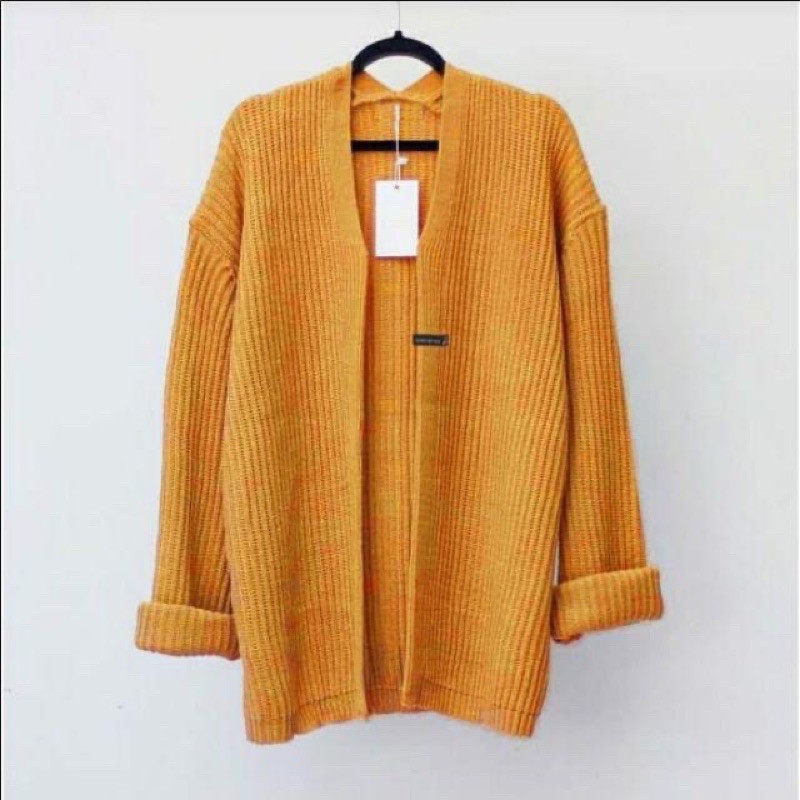 cardigan outer rajut panjang murah jumbo tebel outwear