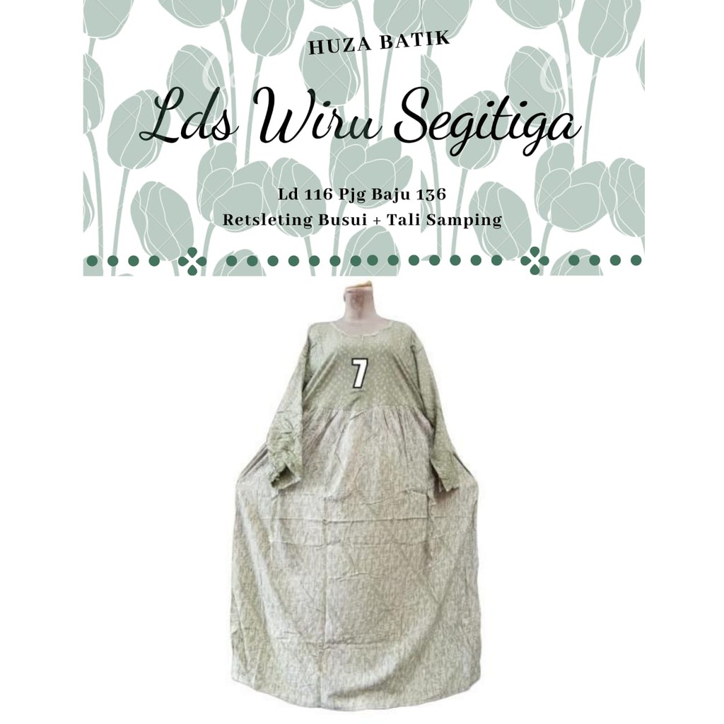 LONGDRESS WIRU SEGITIGA JUMBO SOFT HUZA