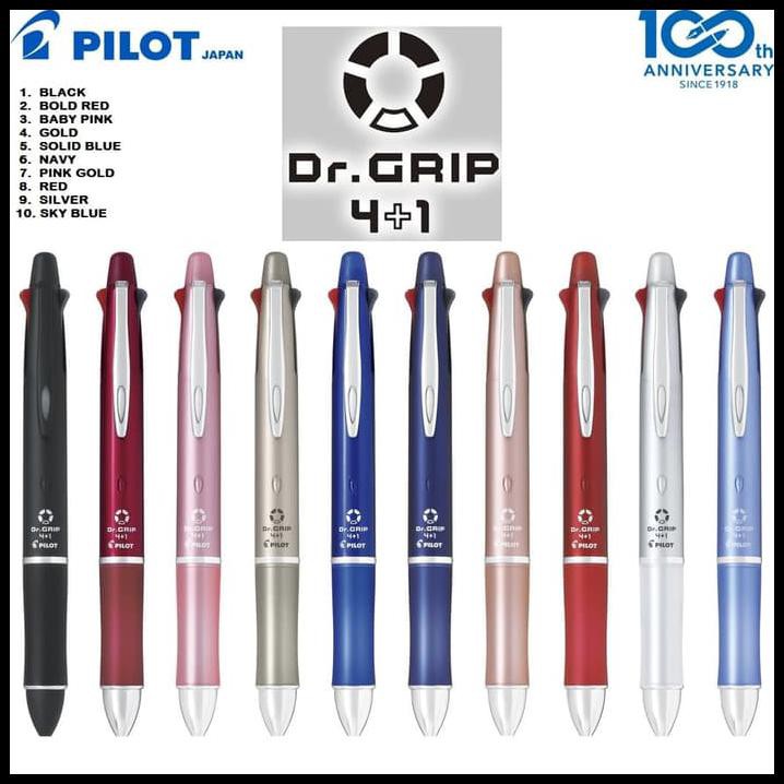 

Jual!Jual!Jual! Pilot "Dr. Grip" 4+1 / Pulpen Pilot "Dr. Grip" 4 Pen + 1 Pensil - Hitam