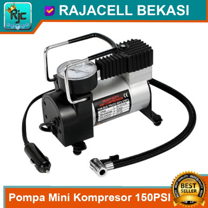 Mini Kompressor Elektrik Pompa Angin Ban Motor mobil 12V DC 150PSi