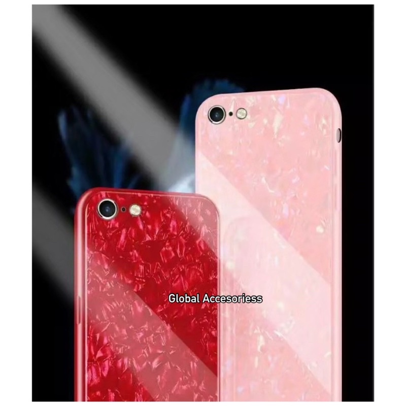 Case Iphone 6plus Iphone 6s Cassing Shiny Shell Diamond Glass Hard Case Iphone 6plus / kesing Iphone