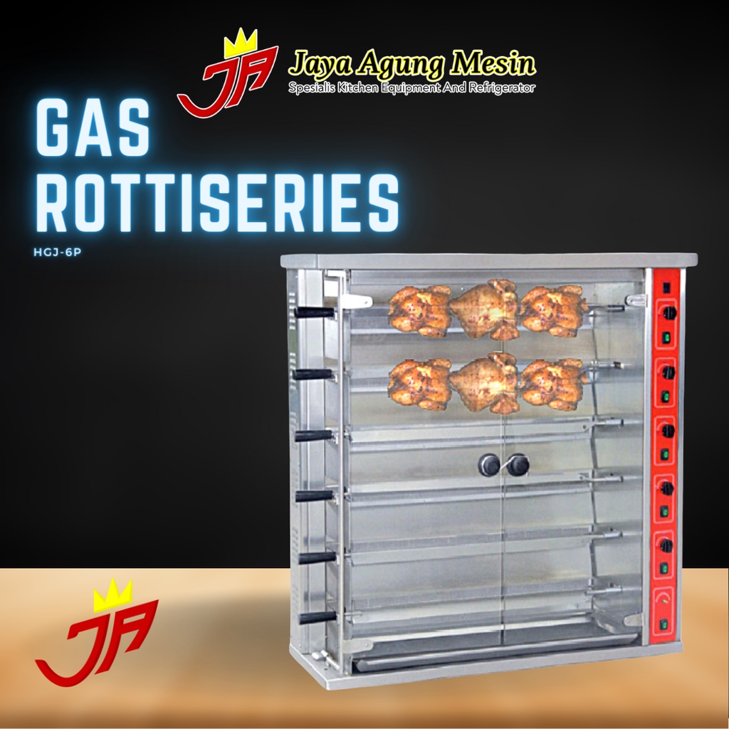 GETRA HGJ-6P Oven Pemanggang Ayam / Bebek (Gas Rotisseries)