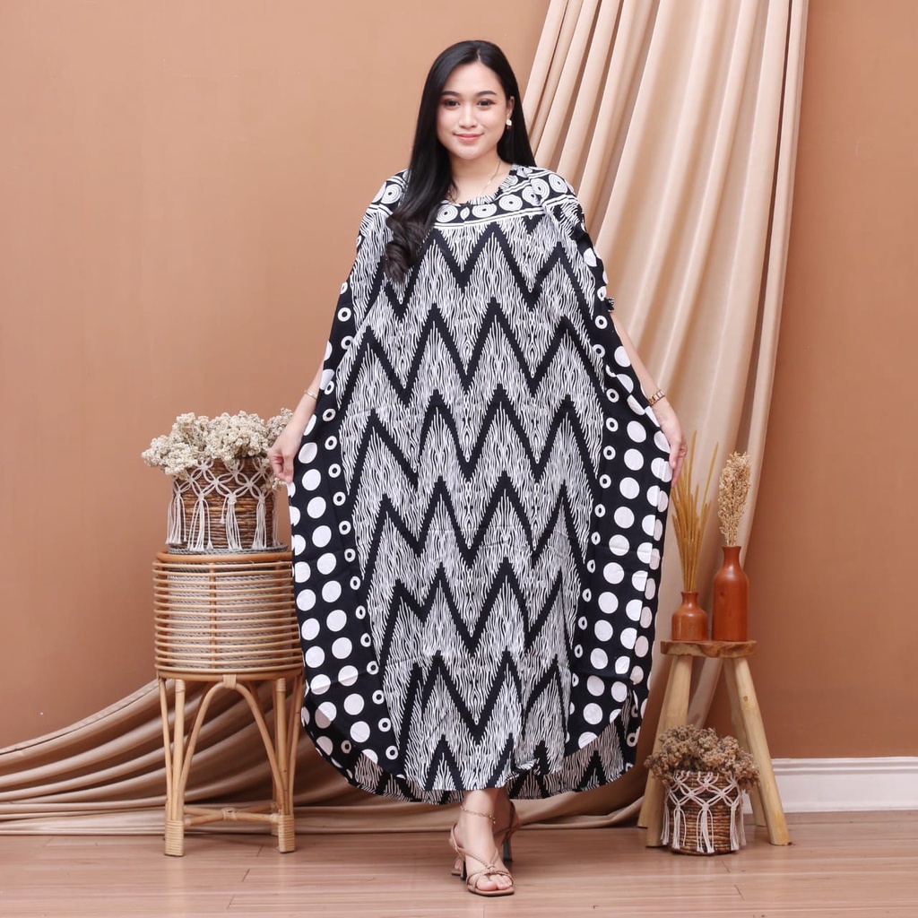 DASTER KAFTAN JUMBO LD 160 CM DASTER ARAB KELELAWAR LENGAN PANJANG PB 138 TIEDYE CAP BUSUI-4 kaftan print