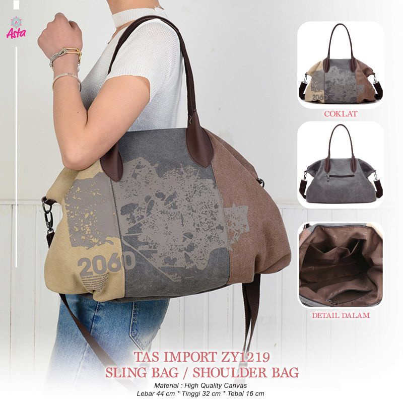 Tas Import ZY1219 Totebag / Shoulder Bag / Tas Jinjing