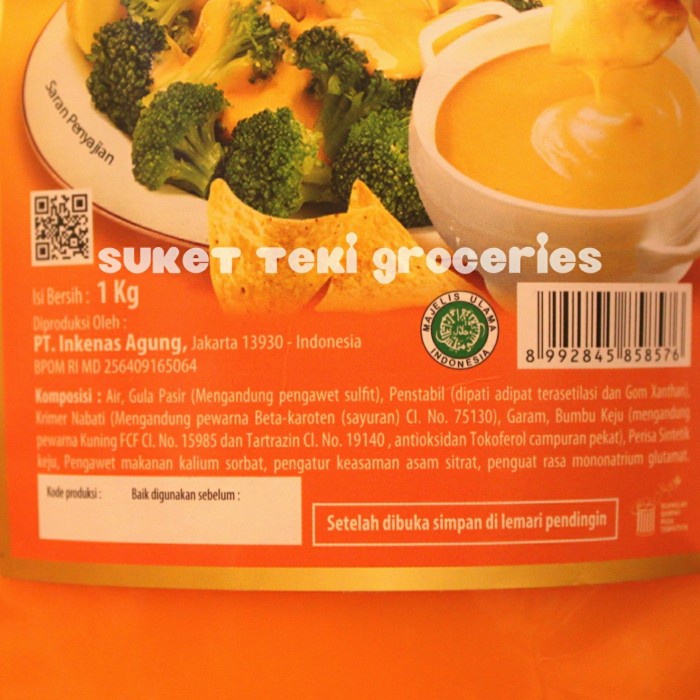 

Siap Kirim Saus Keju / Cheese Sauce 1Kg Prima Agung Grosir Best Seller