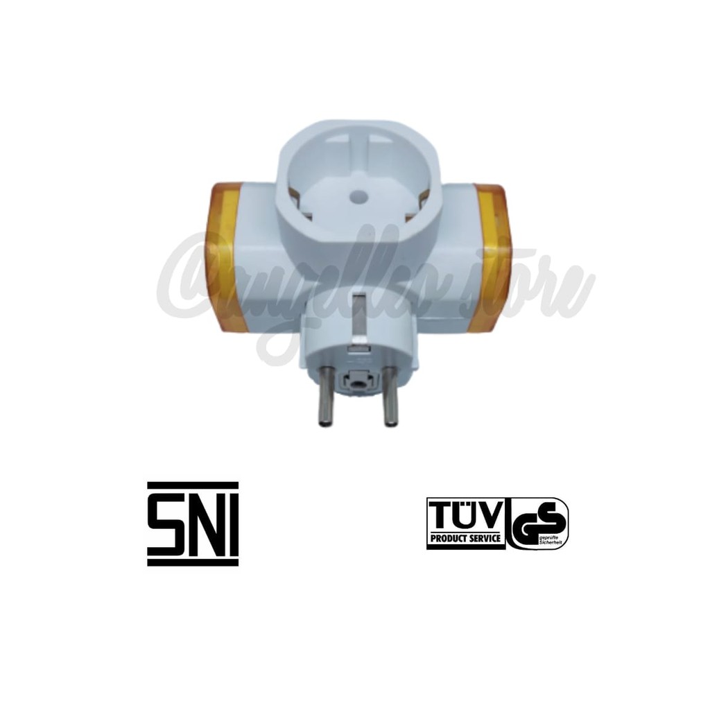 Steker T Arde ~ Colokan cabang 3 ~ Meiko ~ SNI