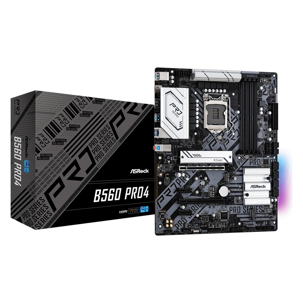 ASROCK MOTHERBOARD Intel Gen B560 mATX B560M Pro 4