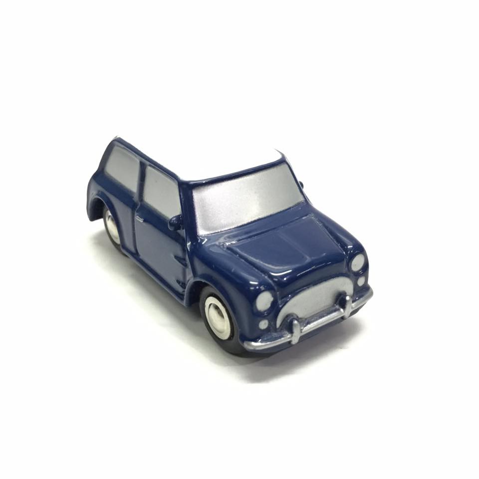 Schuco Piccolo Shell Austin Mini Biru Skala 90