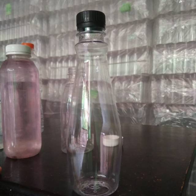 Botol plastik 350 ml / botol unik 350 mll