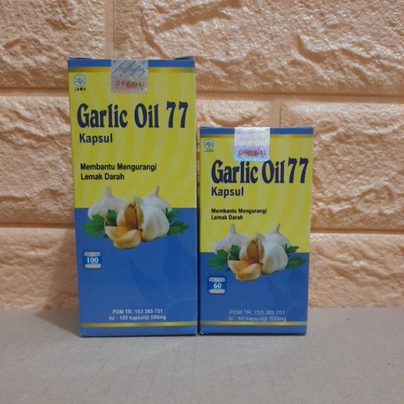 Garlic oil 77 60 & 100 kapsul
