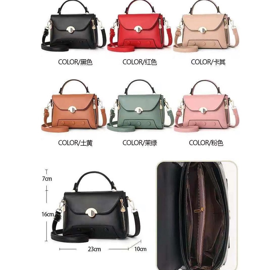 BJ42694 - BLACK/BROWN/GREEN/RED - TAS IMPORT JAKARTA TAS SLEMPANG WOMAN TAS WANITA FASHION IMPORT MODIS ELEGAN TERMURAH TERLARIS TERBARU BAGSTORE JAKARTA TAS BATAM GT1499 BQ2694 LT1771 B990215