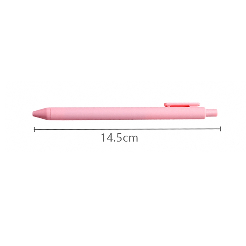 ⚡Flash Sale⚡ Simple Macaron Color Press Gel Pen 0.5mm Black Ink Signature Pen Student Stationery