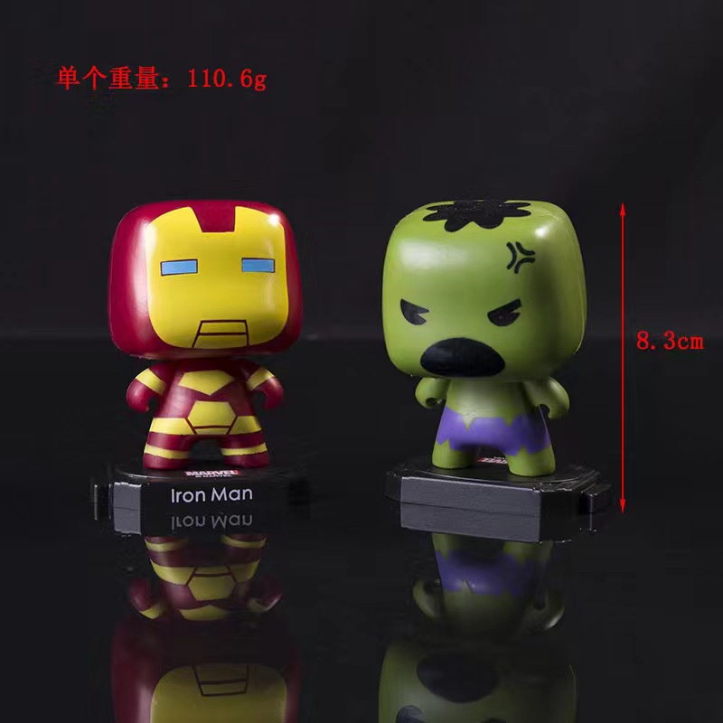 (WPJ-AVENGERS) PAJANGAN AVENGERS / FIGURE MINI AVENGERS / PAJANGAN SPIDERMAN / DEKORASI IRON-MAN / PAJANGAN MOBIL