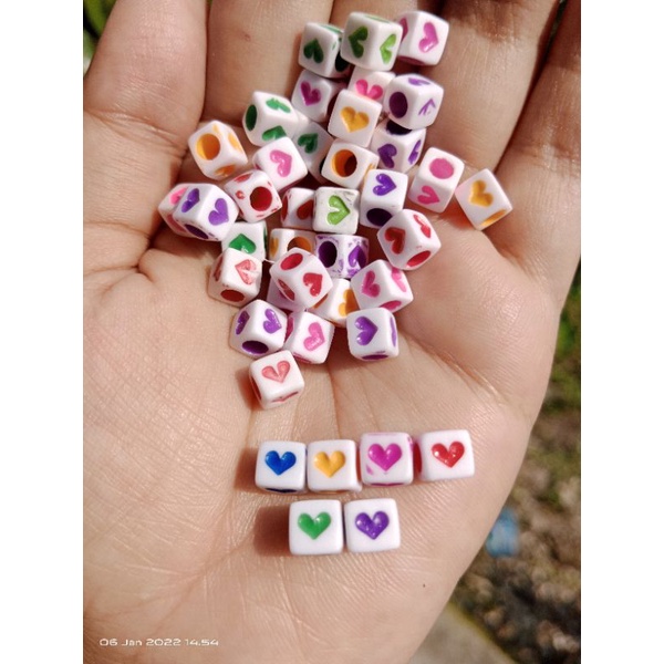 10gr Manik Mote Love Kotak Putih Warna