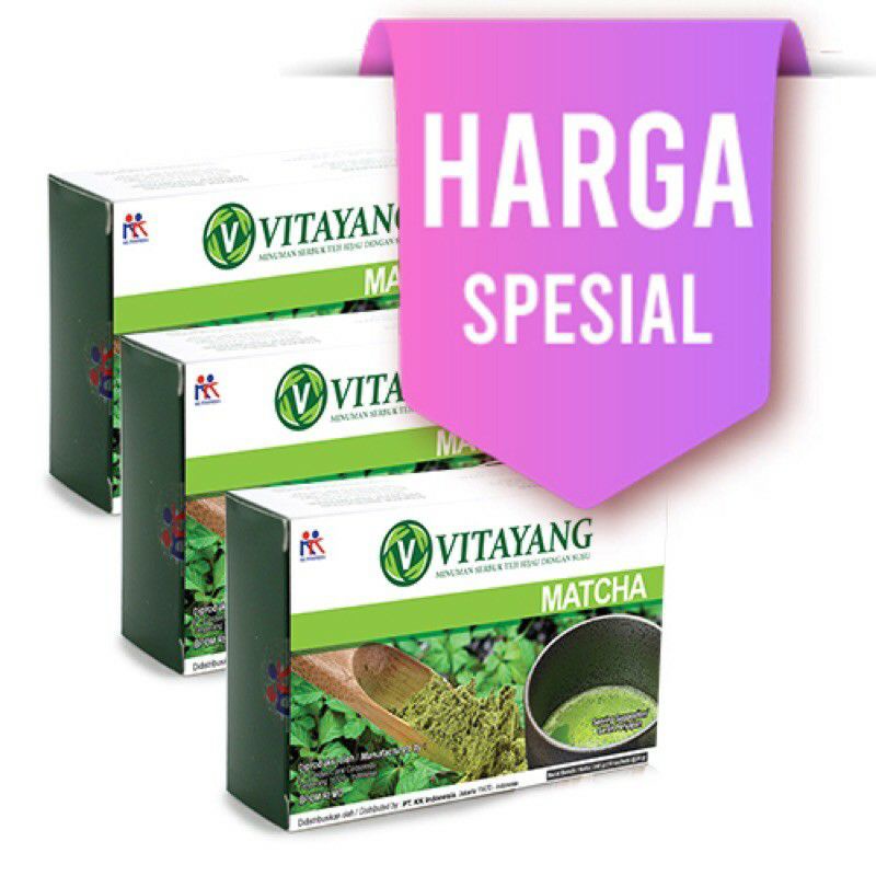 

Paket 3 kotak Vitayang Matcha@10sachet