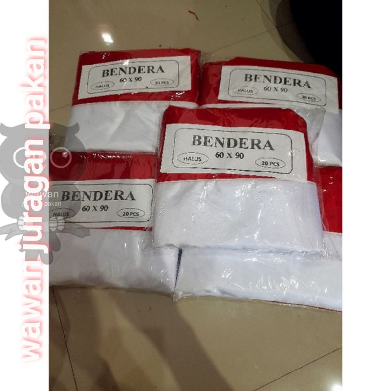 10 PCS BENDERA MERAH PUTIH UKURAN 60 X 90 CM