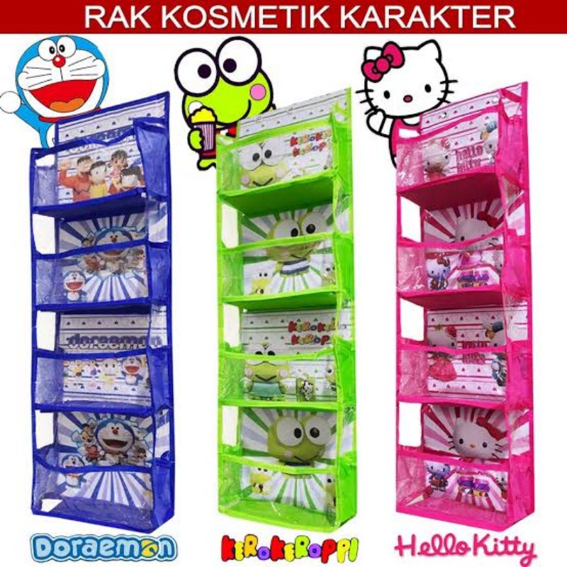 Rak kosmetik gantung karakter/rak serbaguna gantung