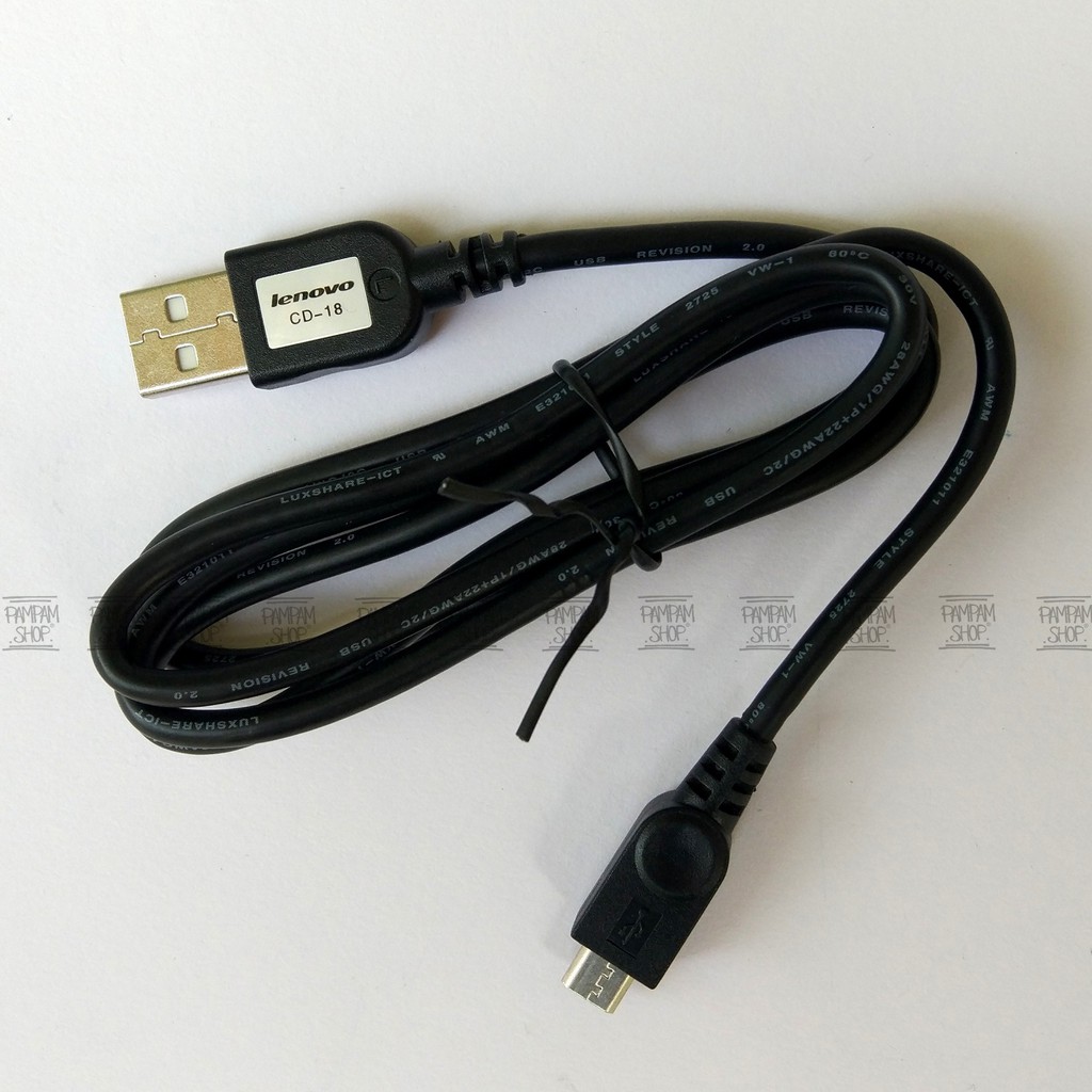 Travel Charger Lenovo 2A Ampere Micro USB Hitam Original OEM Casan Charging A6000 A7000 A1000 A319