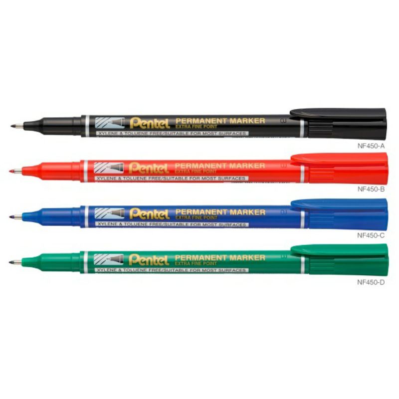 

PENTEL NF450 PERMANENT MARKER EXTRA FINE TIP SPIDOL PERMANEN TIPIS