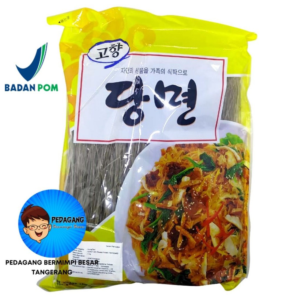 DANGMYEON Korean Vermicelli 1Kg Mie Japchae / Sohun Soun Bihun Korea