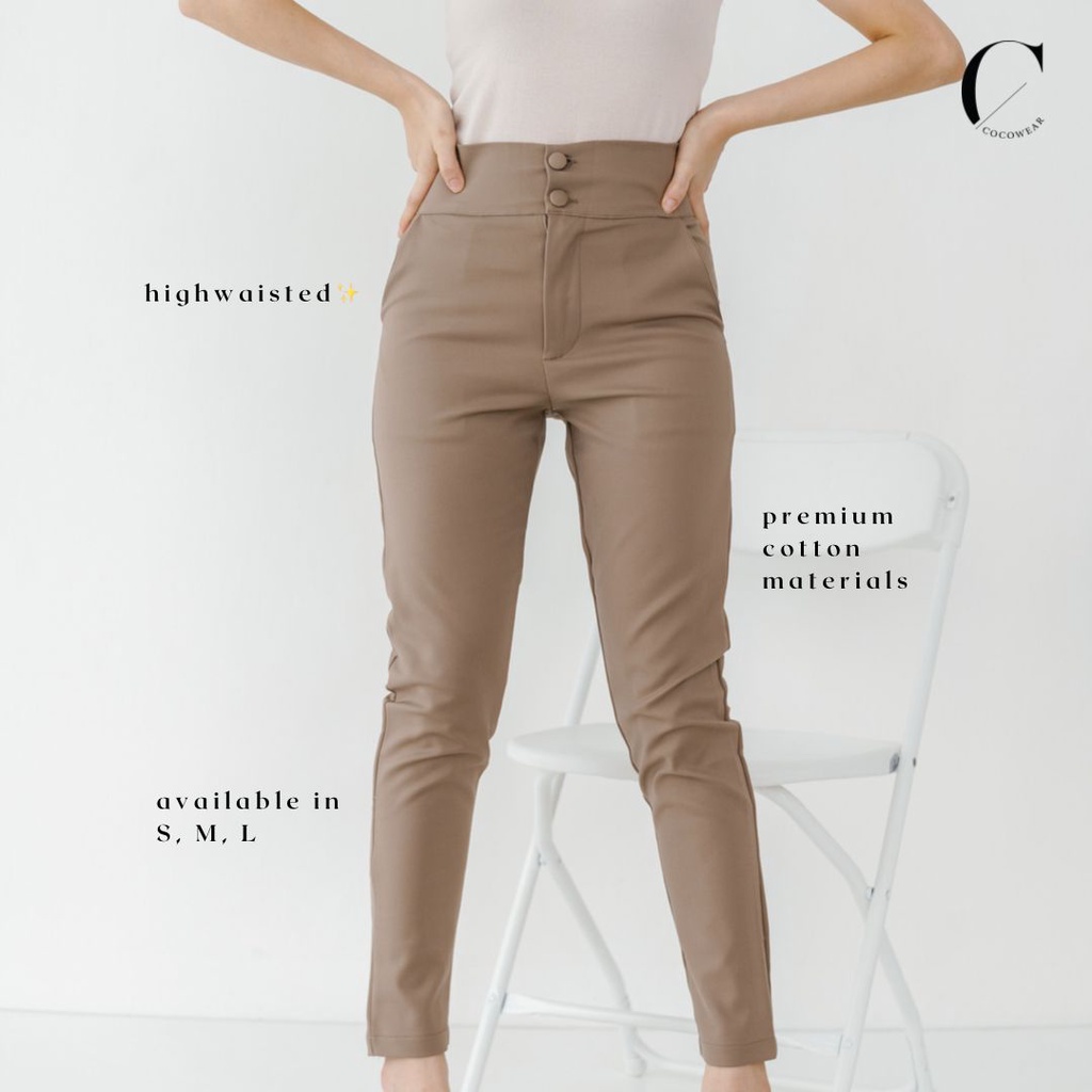 MONICA PANTS - CELANA KANTOR PREMIUM WANITA