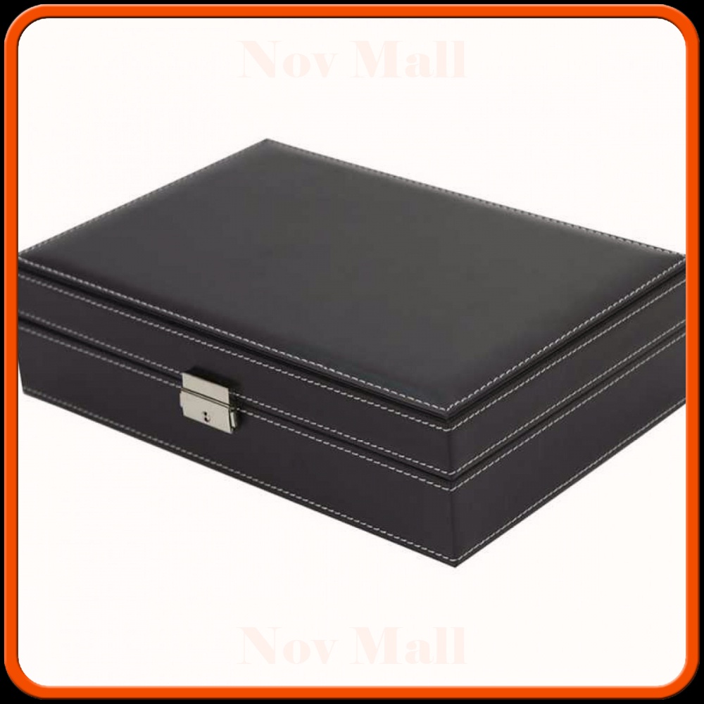 Kotak Jam Tangan Watch Box Kulit 8 + 3 Mixed Grids - JO12