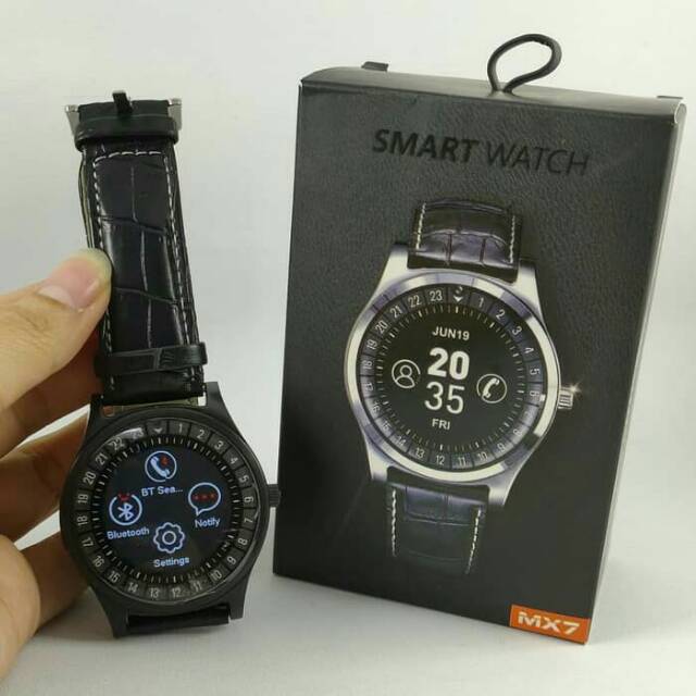 jam tangan Pria wanita anak Elegan smart watch hitam jam tangan pintar dengan AI terbaru