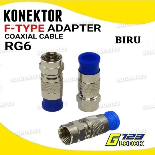 Konektor Jack Connector F RG 6 Press Compression RG6 Compress PPC EX6