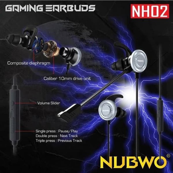 EARPHONE NUBWO HS-NH02 GAMING EARBUDS