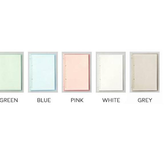 

(PROMO QY934) Claire Plain Color Slim File Binder/buku kuliah fleksibel ✵