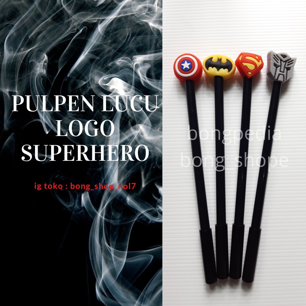 

Pulpen Lucu Logo Super Hero|Pen Lucu Logo Super Hero|Ballpoint Logo Super Hero