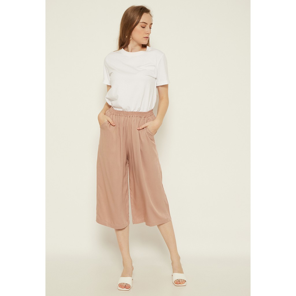 N&amp;A - JOURNAL 3/4 CULOTTES BLUSHY PINK - Pakaian Wanita - Celana Sehari-Hari