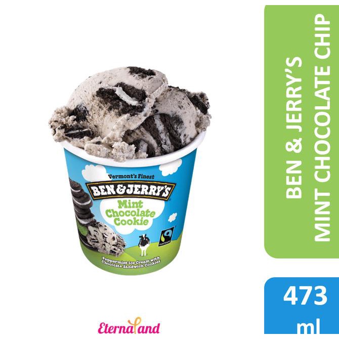 

Ben & Jerry Mint Chocolate Cookie Ice Cream - Es Krim Ben And Jerry