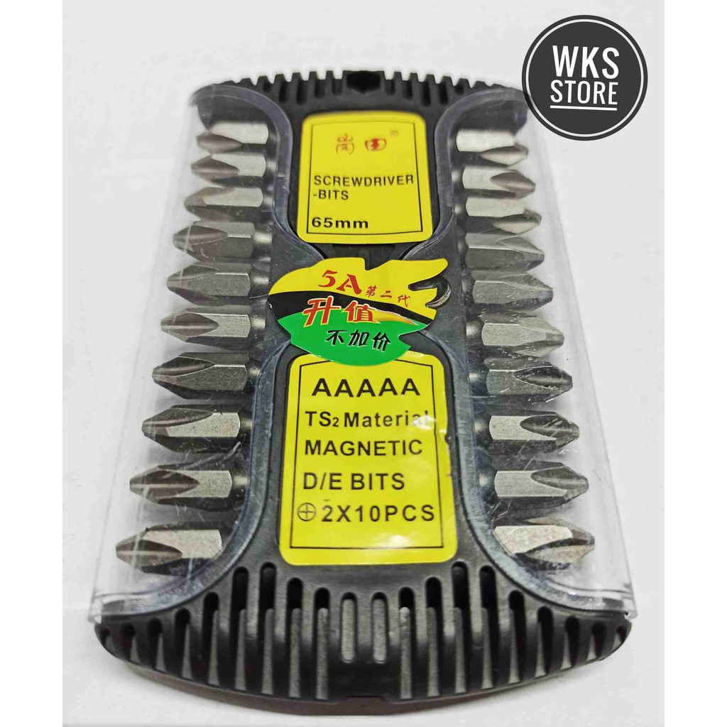 Mata Bor Obeng Driver Skrup TWIN - 65mm Magnetic Screw Driver