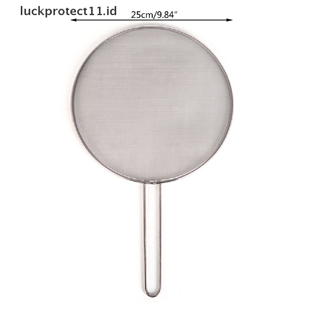 // Hg &amp; ID// 1X stainless steel cover Tutup oil proofing Wajan splatter screen Anti Tumpah.