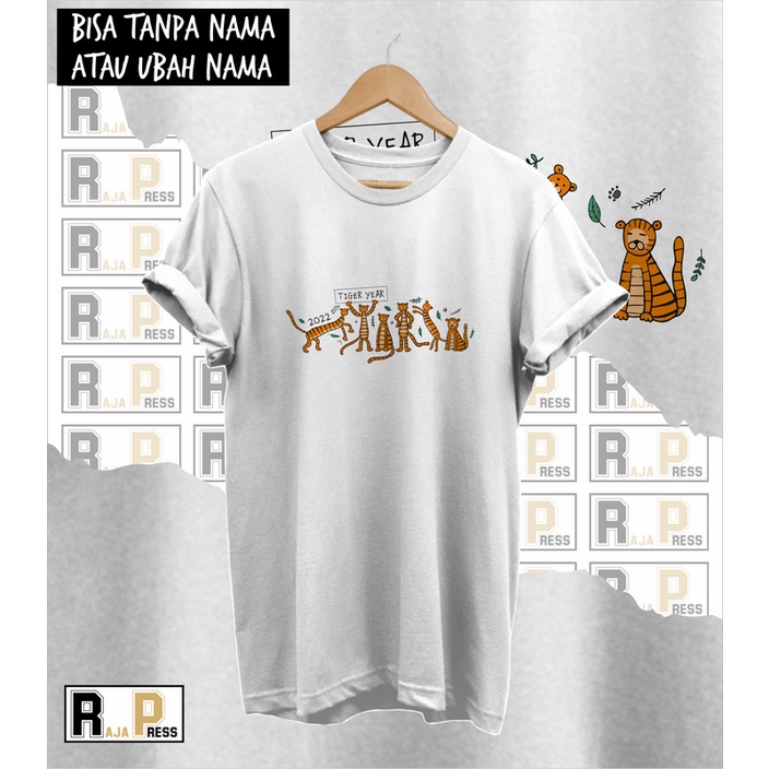 KAOS IMLEK BAJU  TIGER YEAR IMLEK SINCIA KATUN COMBED 30S