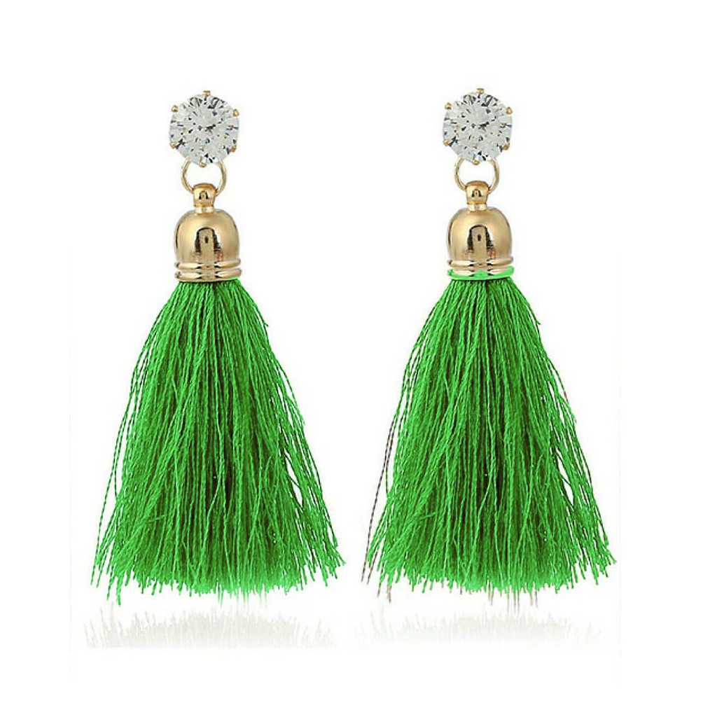 Anting Fashion Wanita  Model Tusuk Diamond  Mix Tassel MISS 53