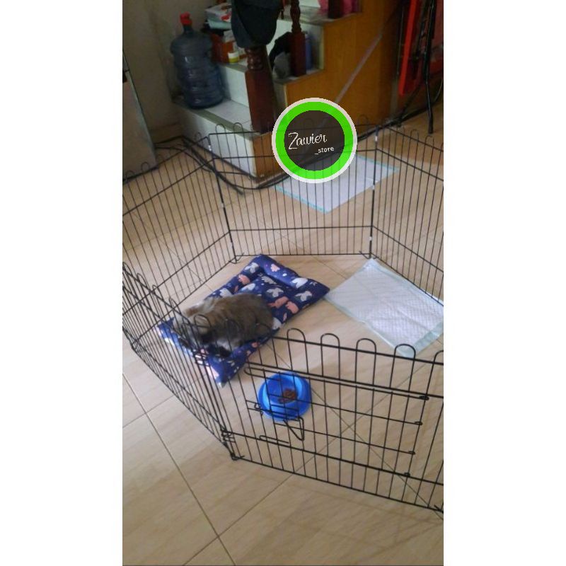 6 PCS KANDANG PAGAR ANJING KUCING KURA KURA KELINCI SIZE 60X60-5