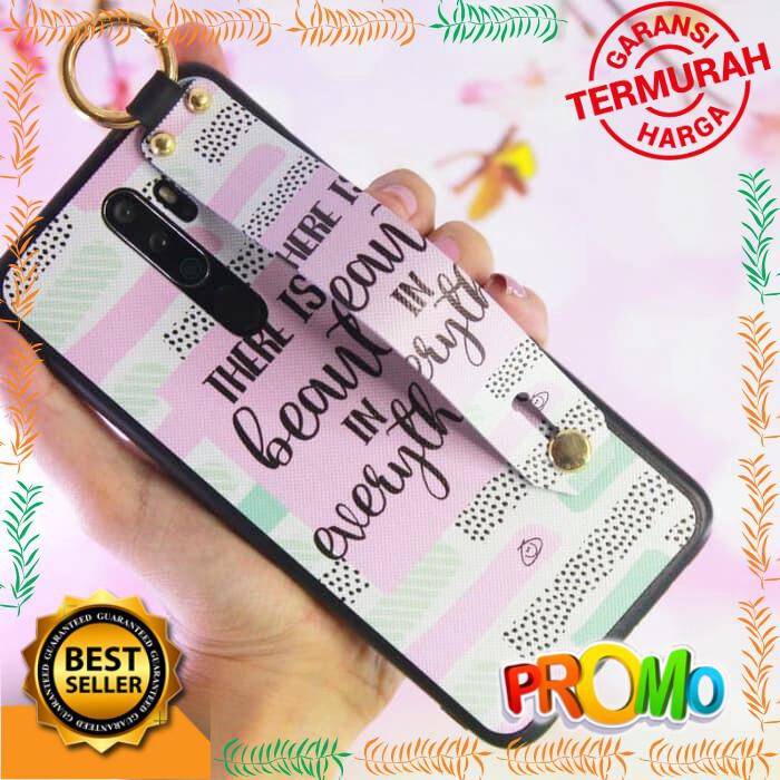 CASE MOTIF PEGANGAN TALI SAMSUNG GALAXY J6 PLUS BAHAN FUZE GAMBAR