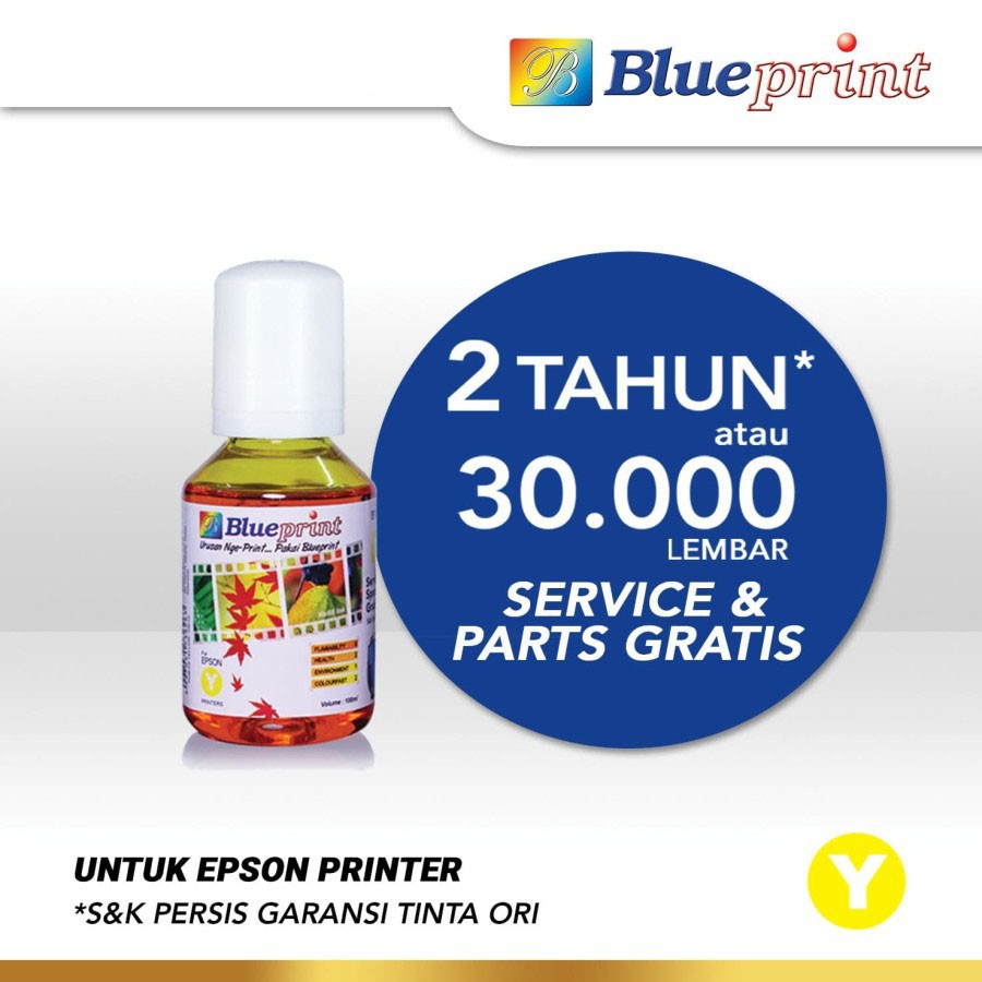 Blueprint Epson 003 Tinta Botol 100ml 4 Warna Black Cyan Magenta Yellow