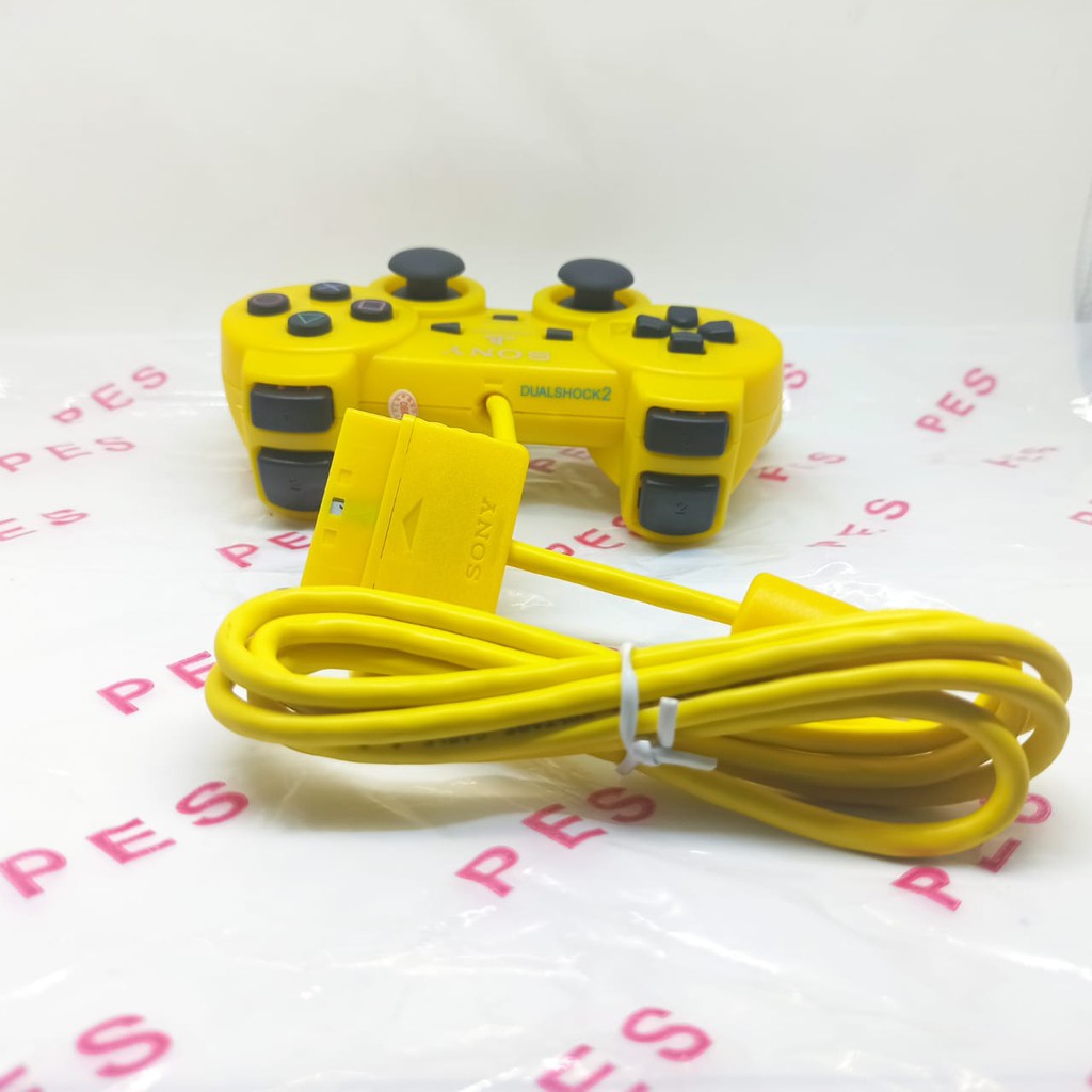 STIK PS2 TW WARNA KABEL SERAT - JOYSTICK PS2 TW WARNA SERAT